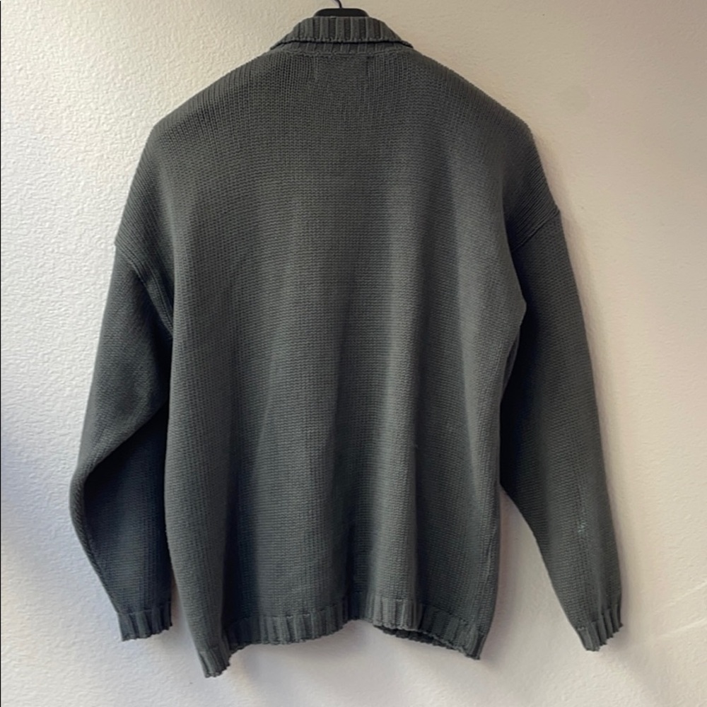BKG & CO NY Olive Green Knit Cardigan OS - Picture 5 of 5